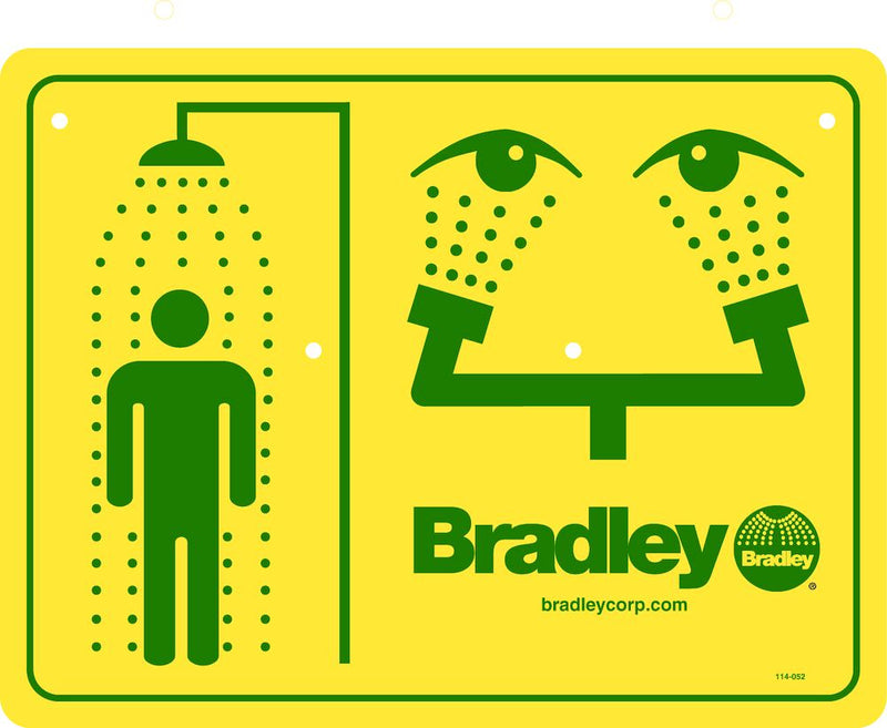 Bradley 114-052 Emergency Eyewash Shower Sparrow Supply