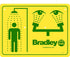 Bradley 114-052 Safety Sign, Eyewash & Shower Sparrow Supply
