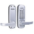Lockey 1150SCMG Mechanical Keyless Heavy Duty Lever Lock with Single Combination Satin Chrome Marine Grade Finish Sparrow Supply