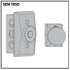 Standard Profile Recessed Wall Mount Hold Open Magnet