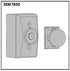 Low Profile Wall Mount Hold Open Magnet, Aluminum Finish