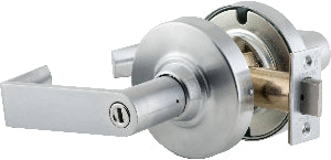 Privacy Rhodes with 13-248 Latch 10-025 Strike Satin Chrome Finish Sparrow Supply