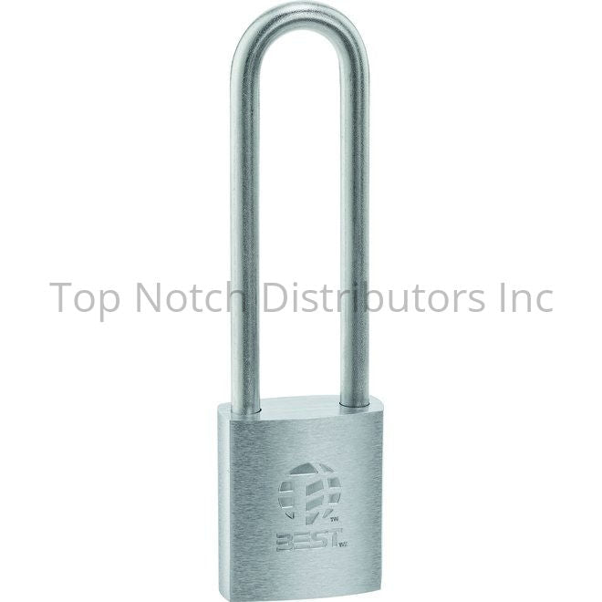 Best 11B782L Brass 1/4" Diameter Padlock 7 Pin 4" Shackle Non Key R... Sparrow Supply