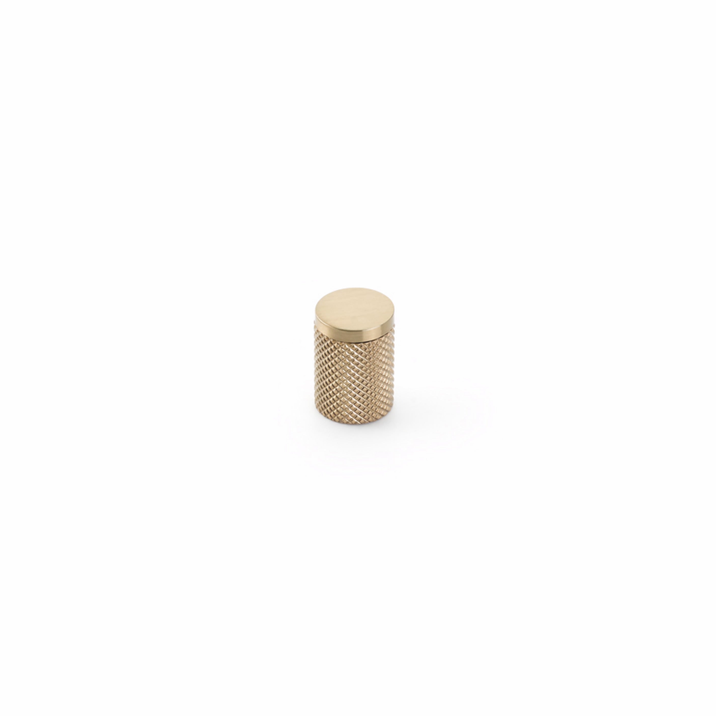 Schaub 1200-SSB 16 mm Modo Cabinet Knob Signature Satin Brass Finish Sparrow Supply