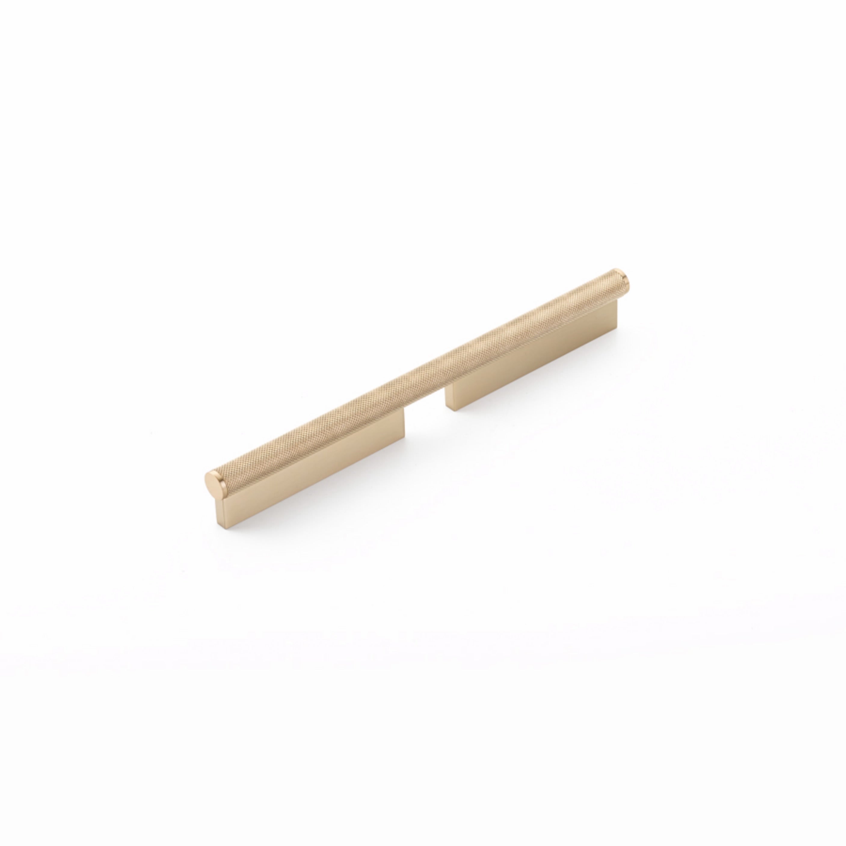 Schaub 1202-SSB 6" Center to Center Modo Cabinet Pull Signature Satin Brass Finish Sparrow Supply