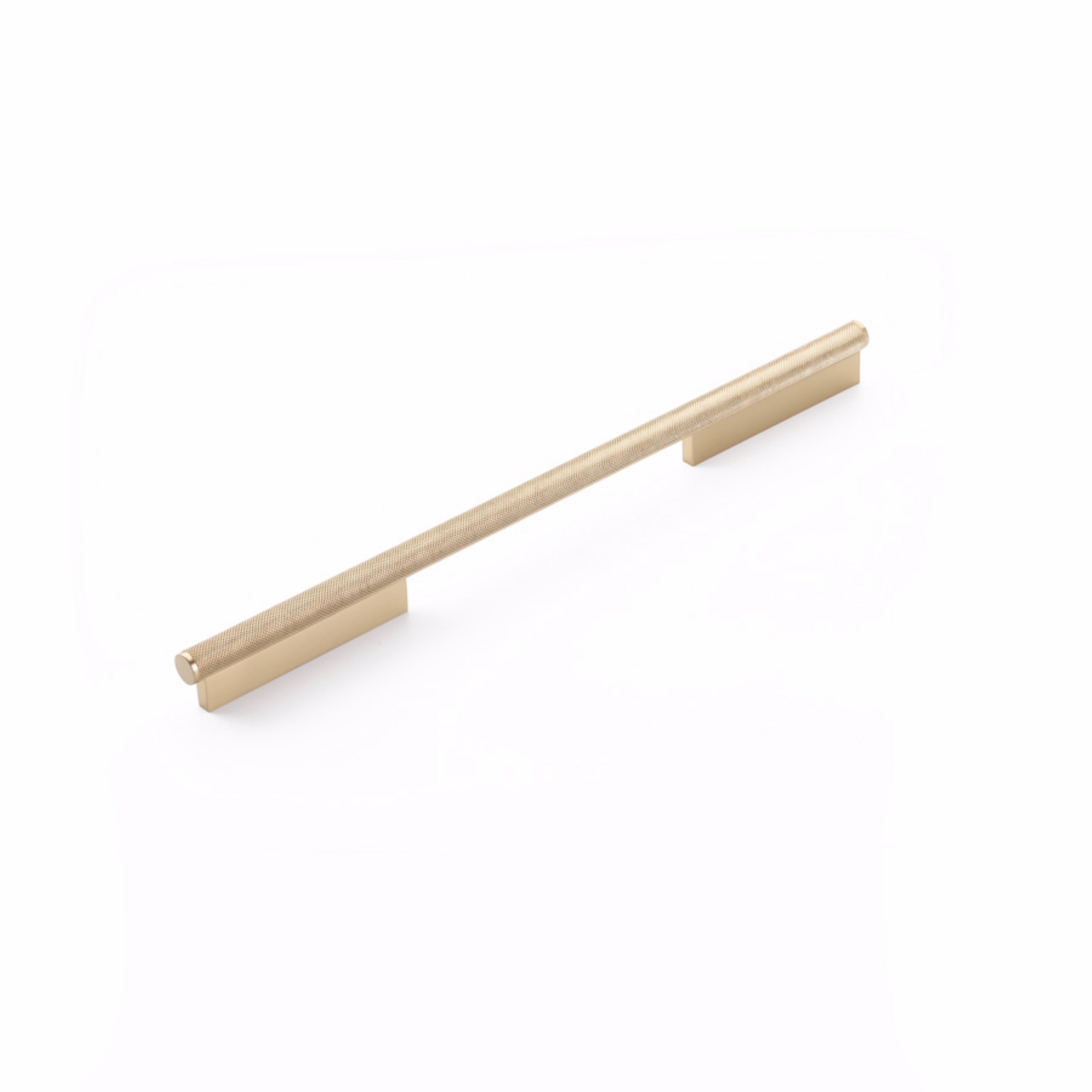Schaub 1204-SSB 12" Center to Center Modo Cabinet Pull Signature Satin Brass Finish Sparrow Supply