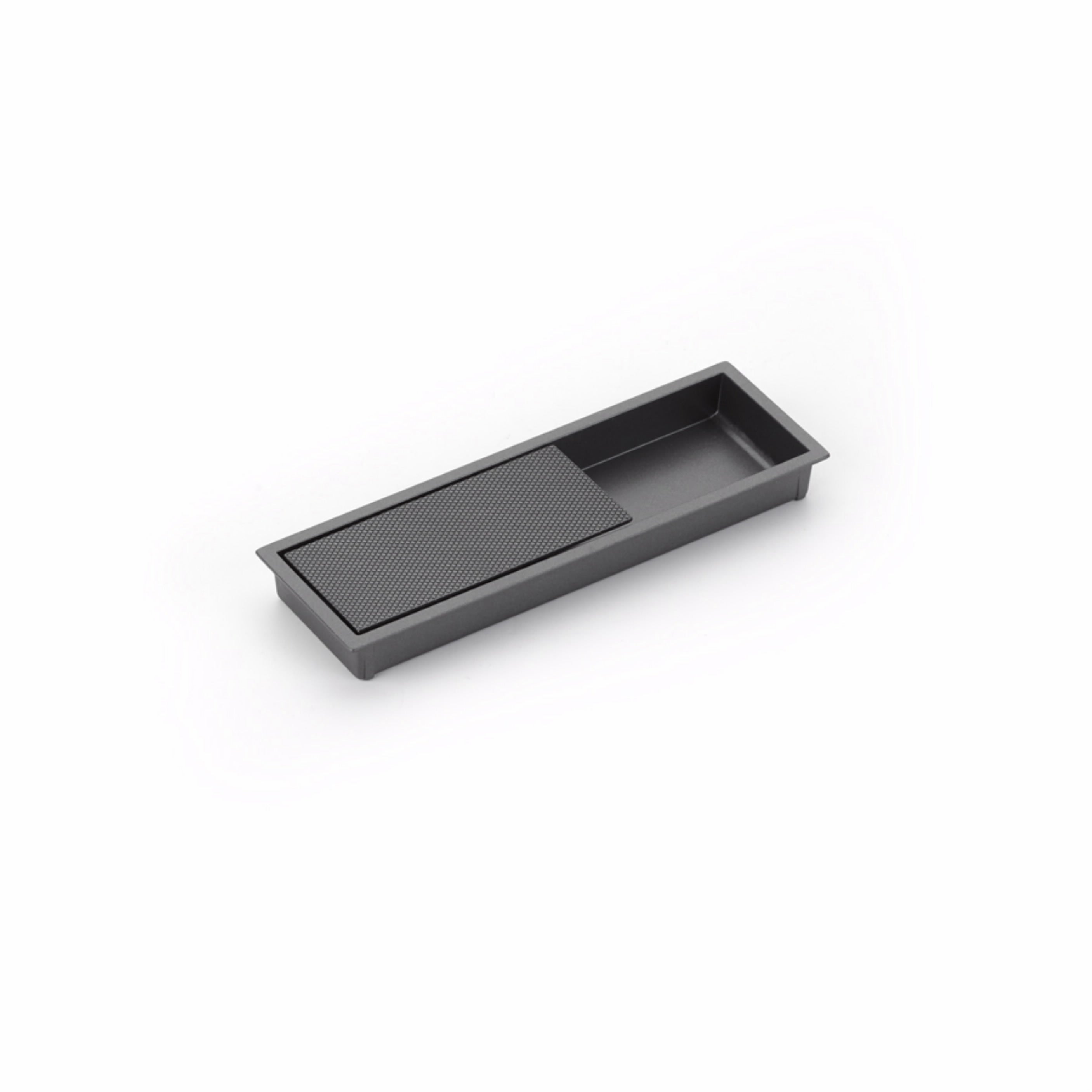Schaub 1206-GM 2" x 6-1/4" Modo Recessed Pull Gun Metal Finish Sparrow Supply