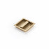 Schaub 1207-SSB 3-7/8" x 3-7/8" Modo Centered Recessed Pull Signature Satin Brass Finish Sparrow Supply