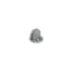 Trimco 1211626 Cast Universal Dome Stop with Low Rise Lip and High Rise Rubber Satin Chrome Finish Sparrow Supply