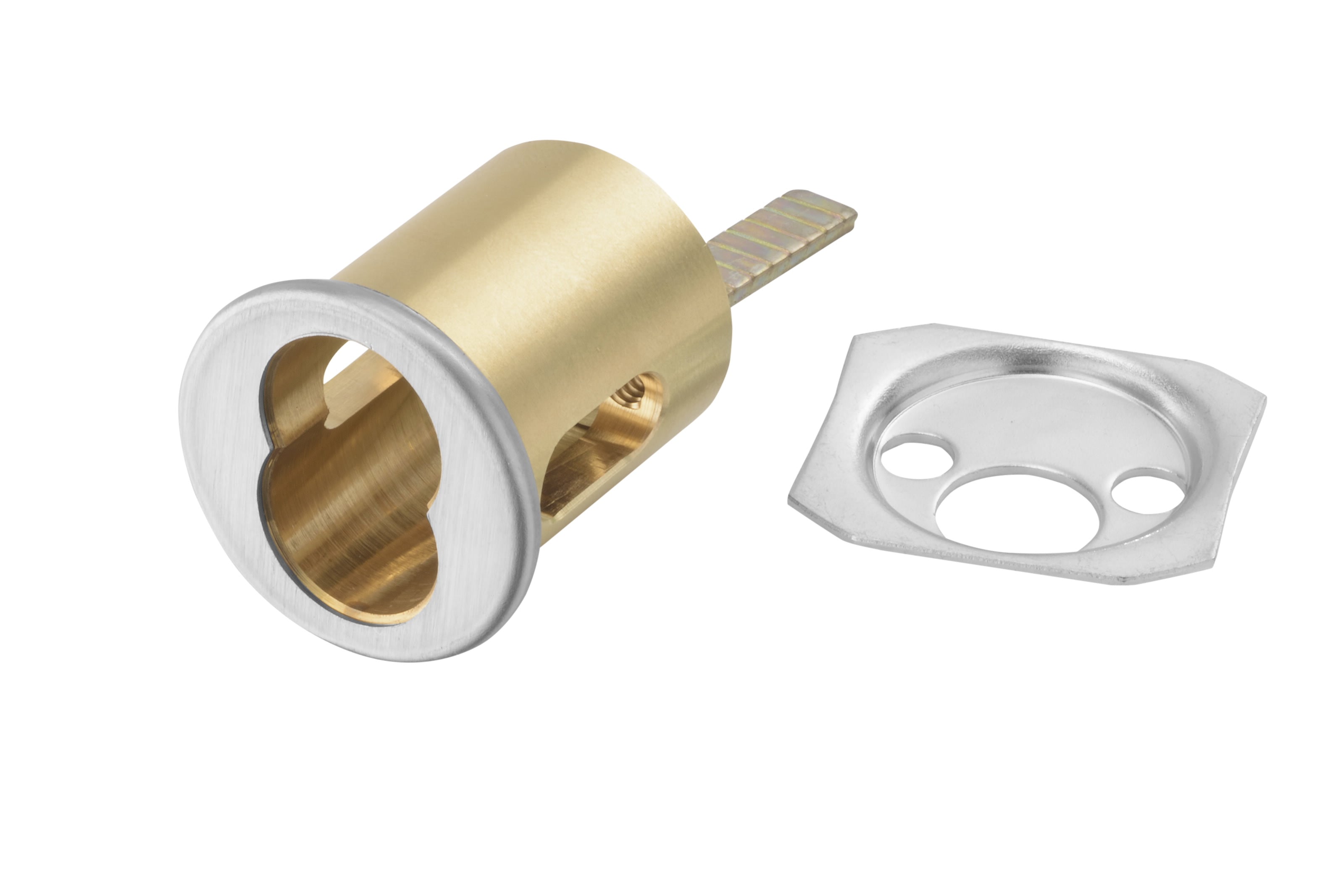 ASSA Abloy Accentra 1212626 Large Format Interchangeable 6 Pin Rim Housing Only US26D (626) Satin Chrome Finish Sparrow Supply