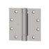Hager 125041215.1 4-1/2" x 4-1/2" Full Mortise Single Acting Square Corner Spring Hinge Single Box # 140420 Satin Nickel Finish