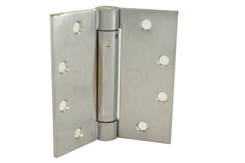 Hager Hinge 12504122 Spring Hinges - Satin Chrome Sparrow Supply