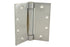 Hager 125041226D.1 4-1/2" x 4-1/2" Full Mortise Single Acting Square Corner Spring Hinge Single Box Satin Chrome Finish Sparrow Supply