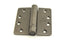 Hager 1251410D.1 4" x 4" Full Mortise Single Acting 1/4" Radius Corner Spring Hinge # 050275 Single Box Black Nickel Finish Sparrow Supply