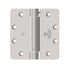 Hager 1251415.1 4" x 4" Full Mortise Single Acting 1/4" Radius Corner Spring Hinge # 050274 Single Box Satin Nickel Finish Sparrow Supply