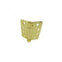 Hager 125143.1 4" x 4" Full Mortise Single Acting 1/4" Radius Corner Spring Hinge # 050220 Single Box Bright Brass Finish Sparrow Supply