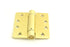 Hager 125144.1 4" x 4" Full Mortise Single Acting 1/4" Radius Corner Spring Hinge # 037466 Single Box Satin Brass Finish Sparrow Supply