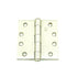 Hager 1279415 4" x 4" Full Mortise Five Knuckle Plain Bearing Standard Weight Hinge Satin Nickel Finish Sparrow Supply