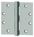 Hager 12794P 4" x 4" Full Mortise Five Knuckle Plain Bearing Standard Weight Hinge Prime Coat Finish