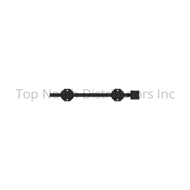 Deltana 12SBM19 12" Modern Heavy Duty Surface Bolt; Black Sparrow Supply