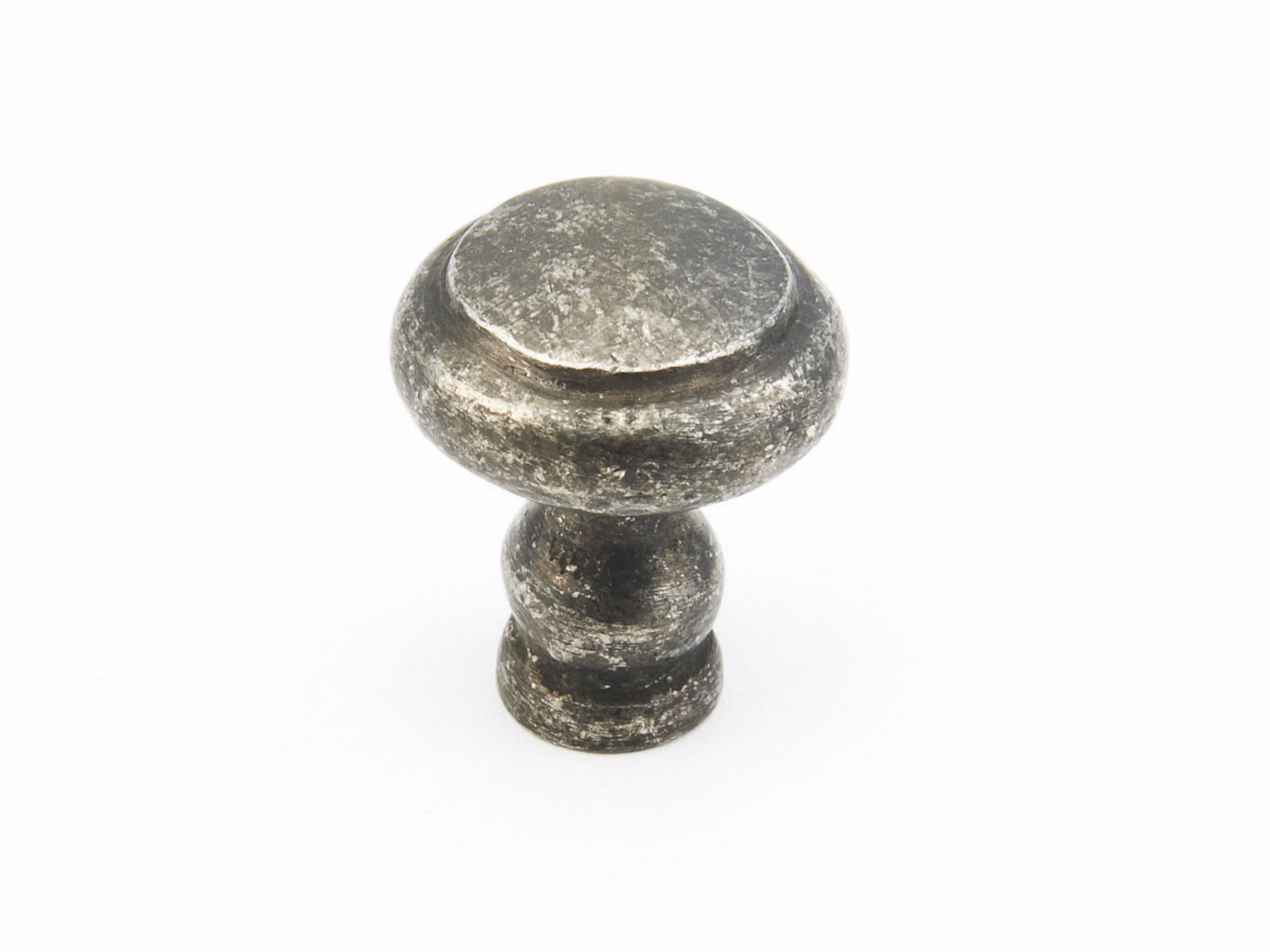 Schaub 132-DP 1-1/8" Round Artifex Cabinet Knob Dark Pewter Finish Sparrow Supply