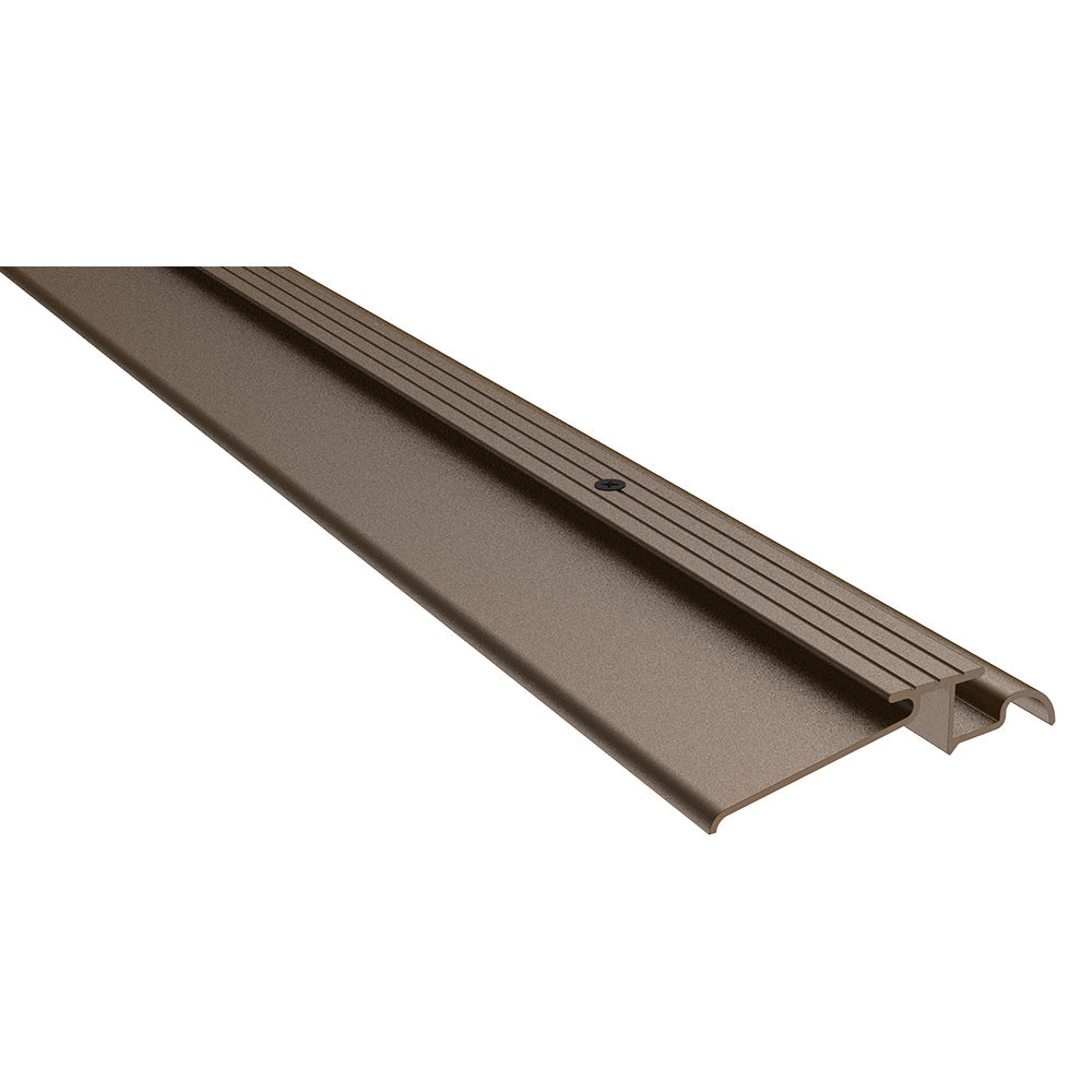 Pemko 145D72 72" (6') x 4" x 7/8" Interlocking Threshold Dark Bronze Anodized Aluminum Finish Sparrow Supply