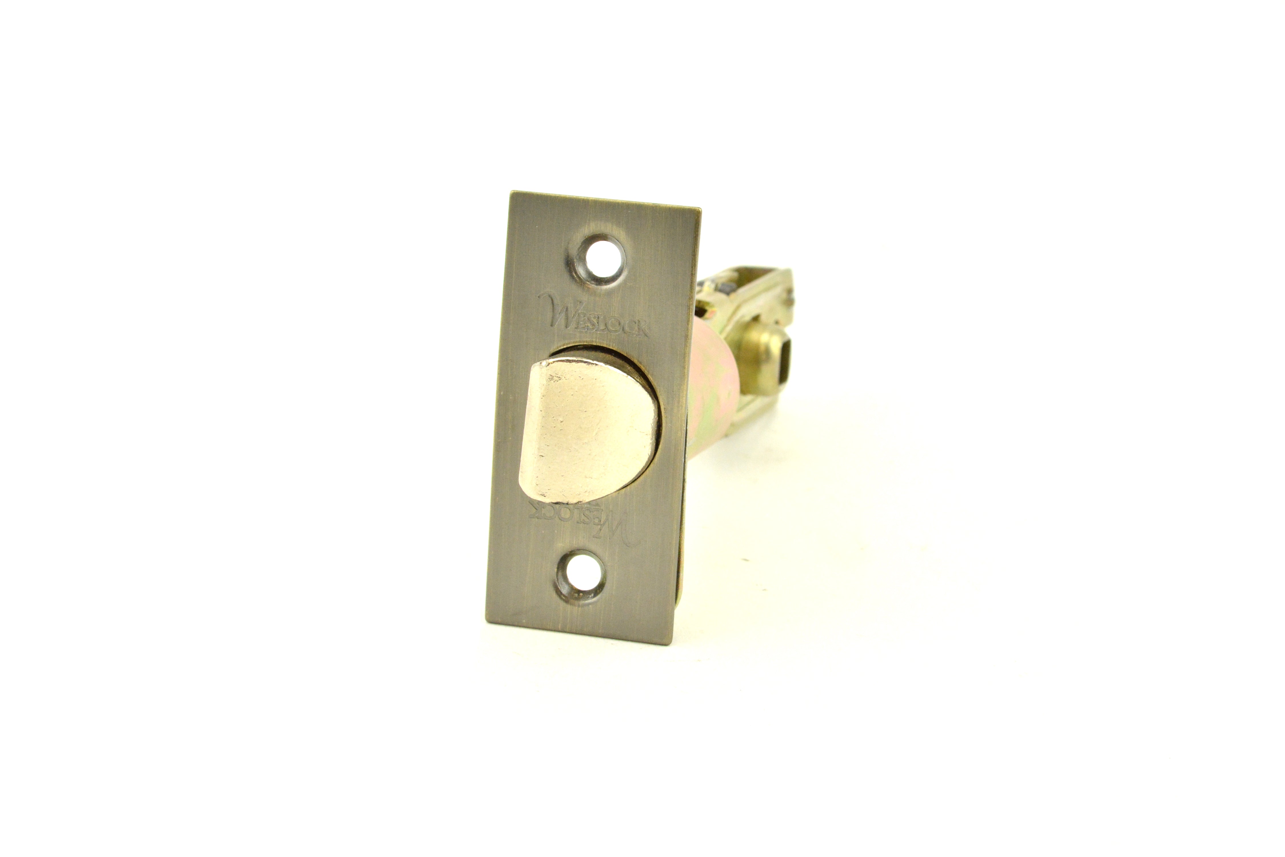 Weslock 14652XA-SL Dual Options 2-3/8" Spring Latch for Interconnected Antique Brass Finish Sparrow Supply