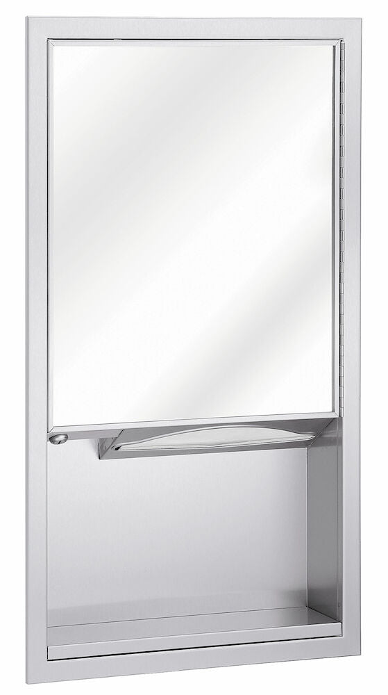 Bradley 155-110000 Mirror and Towel Dispenser,Surf-Mtd Sparrow Supply