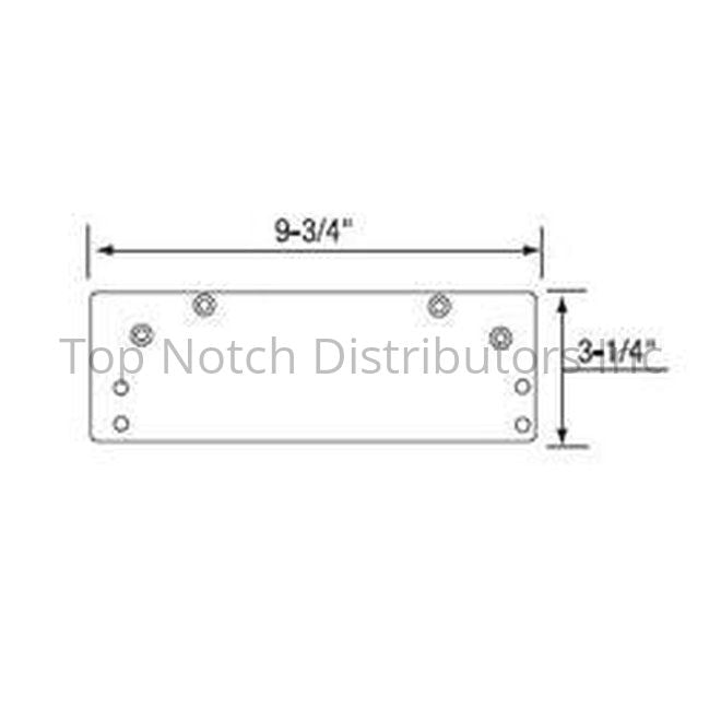 Norton Closers 1688690 Overhead Holder or Narrow Top Jamb Drop Plat... Sparrow Supply