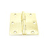 Hager 17413123EA 3-1/2" x 3-1/2" Steel Square Corner Full Mortise Plain Bearing Residential Hinge Bright Brass Finish Sparrow Supply