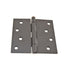 Hager 1741410REA 4" x 4" Steel Square Corner Full Mortise Plain Bearing Residential Hinge Matte Antique Bronze Finish Sparrow Supply