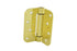 Hager 175243 4" x 4" 5/8" Radius Corner Steel Full Mortise Residential Spring Hinge Bright Brass Finish Sparrow Supply