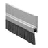Pemko 18061CNB84 84" (7') 180 Degree Aluminum Retainer Weatherstrip with 5/8" Nylon Brush Clear Aluminum Finish Sparrow Supply