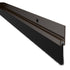 Pemko 18100DNB36 36" (3') 180 Degree Aluminum Retainer Weatherstrip with 1" Nylon Brush Dark Bronze Finish Sparrow Supply
