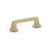 Schaub 200-SSB 3-1/2" Center to Center Northport Flat Cabinet Pull Signature Satin Brass Finish Sparrow Supply