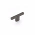 Schaub 20010-GM 2-1/2" Quadrato Cabinet T Knob Gun Metal Finish Sparrow Supply