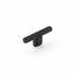 Schaub 20010-MB 2-1/2" Quadrato Cabinet T Knob Matte Black Finish Sparrow Supply