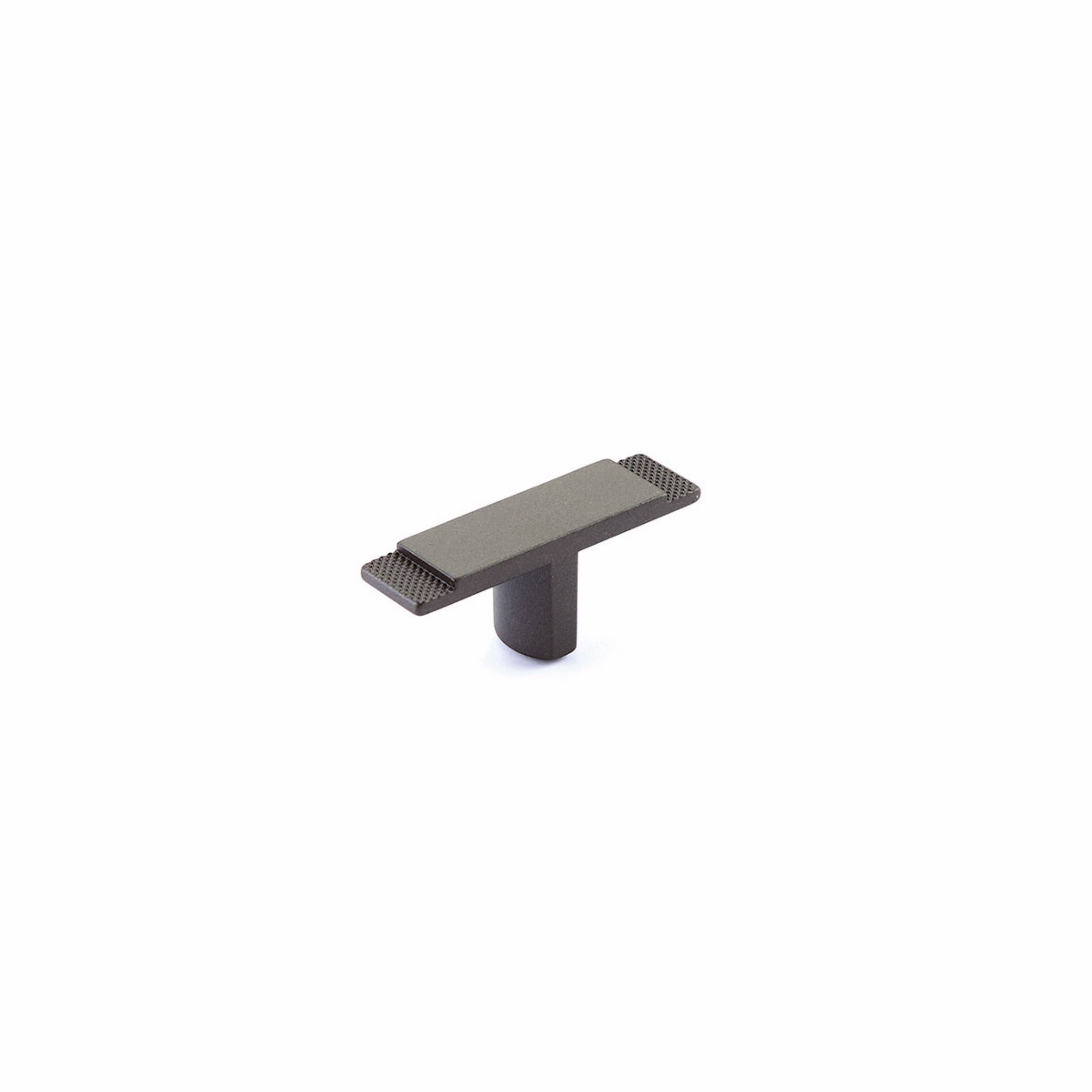 Schaub 20013-GM 2-3/8" Quadrato Cabinet T Knob Gun Metal Finish Sparrow Supply