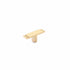 Schaub 20013-SSB 2-3/8" Quadrato Cabinet T Knob Signature Satin Brass Finish Sparrow Supply