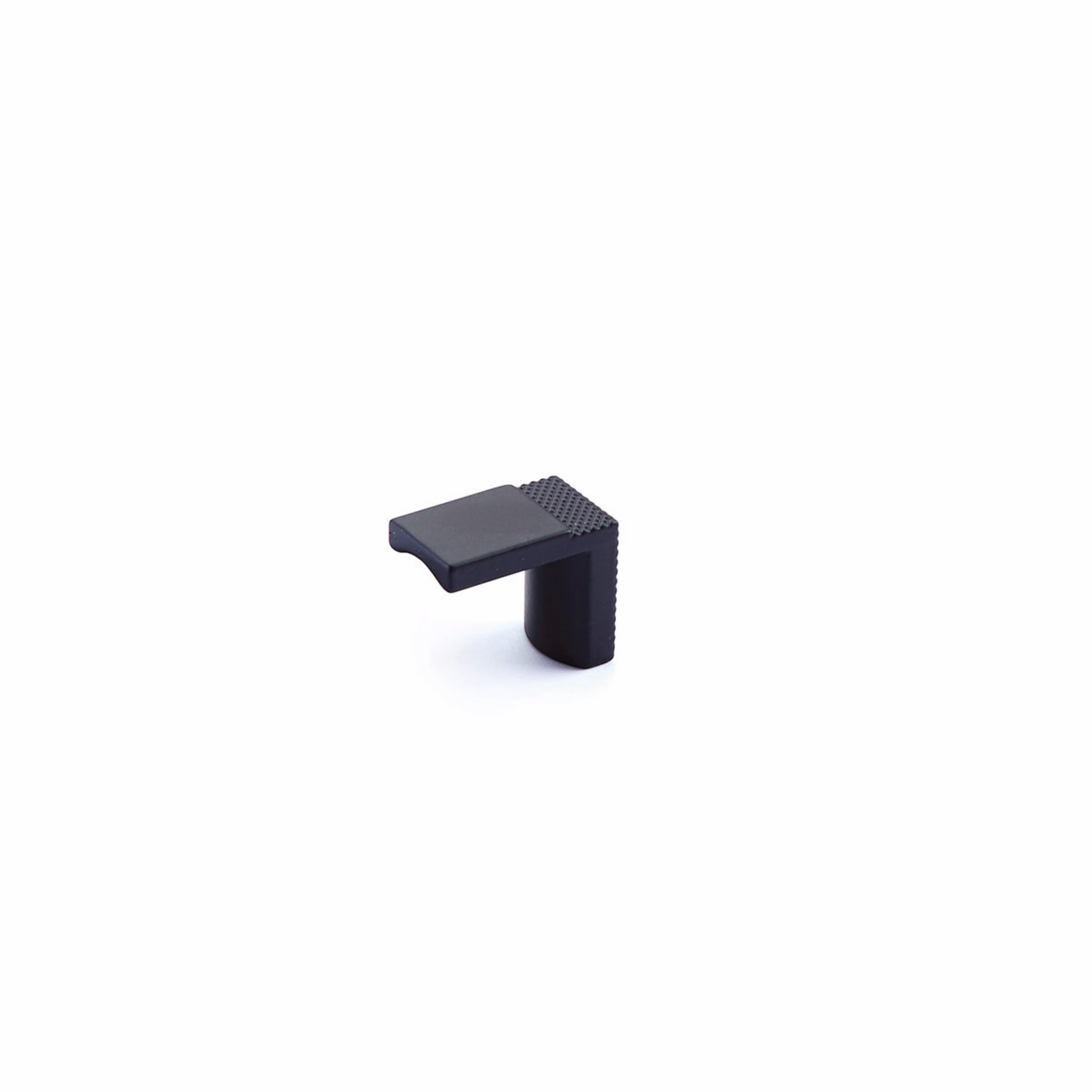 Schaub 20014-MB 1-1/8" Quadrato Cabinet Finger Pull Matte Black Finish Sparrow Supply