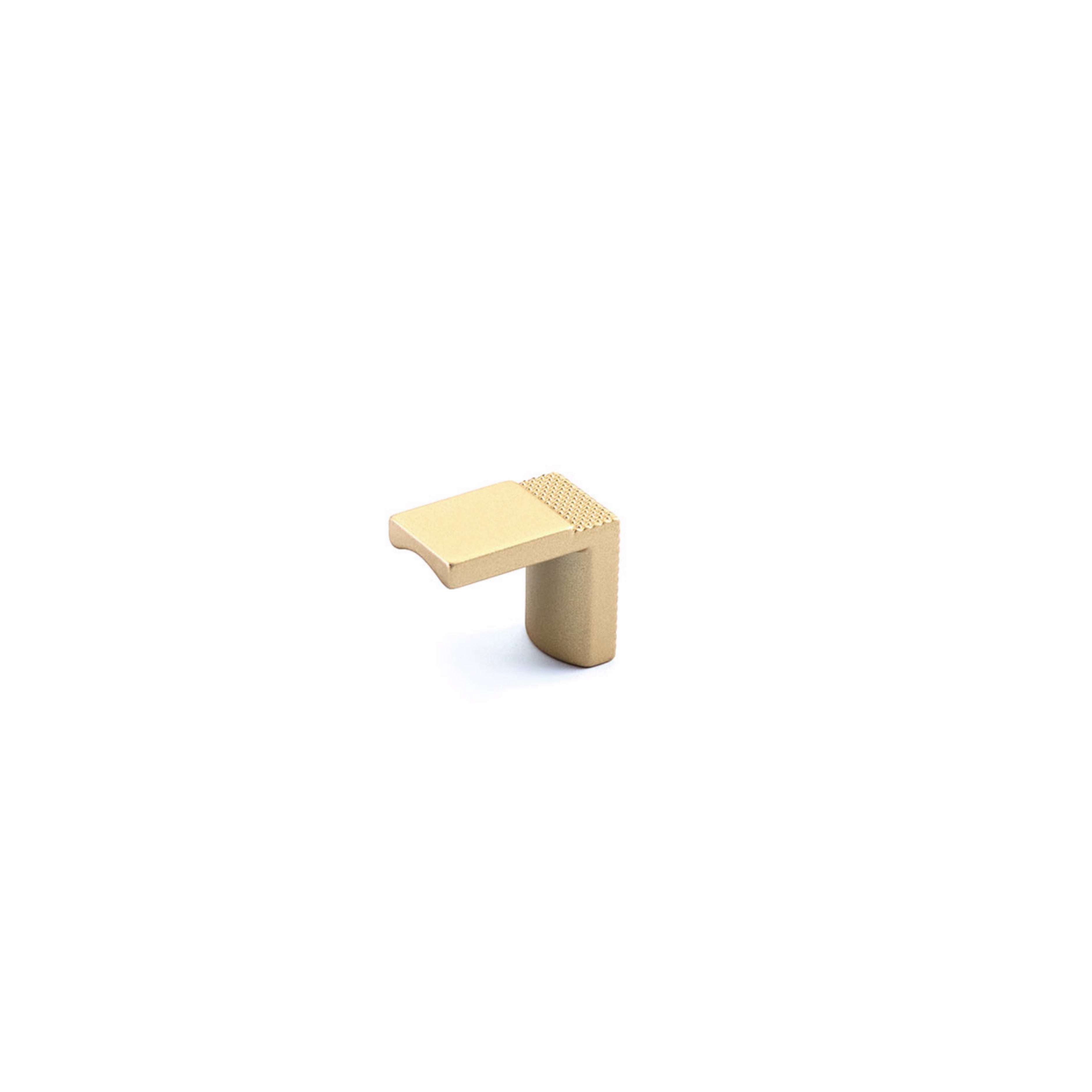 Schaub 20014-SSB 1-1/8" Quadrato Cabinet Finger Pull Signature Satin Brass Finish Sparrow Supply