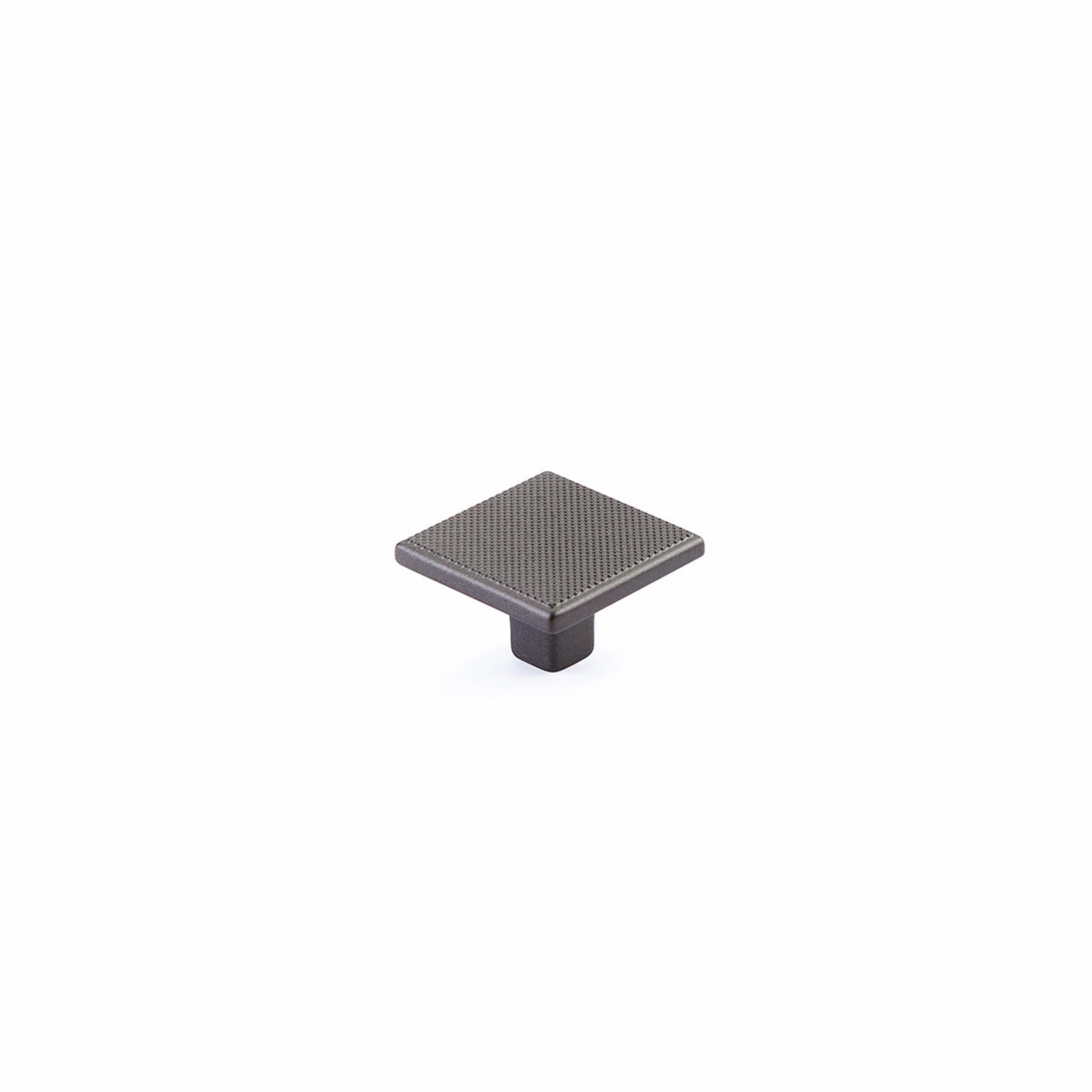 Schaub 20015-GM 1-3/8" Quadrato Square Cabinet Knob Gun Metal Finish Sparrow Supply