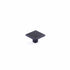 Schaub 20015-MB 1-3/8" Quadrato Square Cabinet Knob Matte Black Finish Sparrow Supply