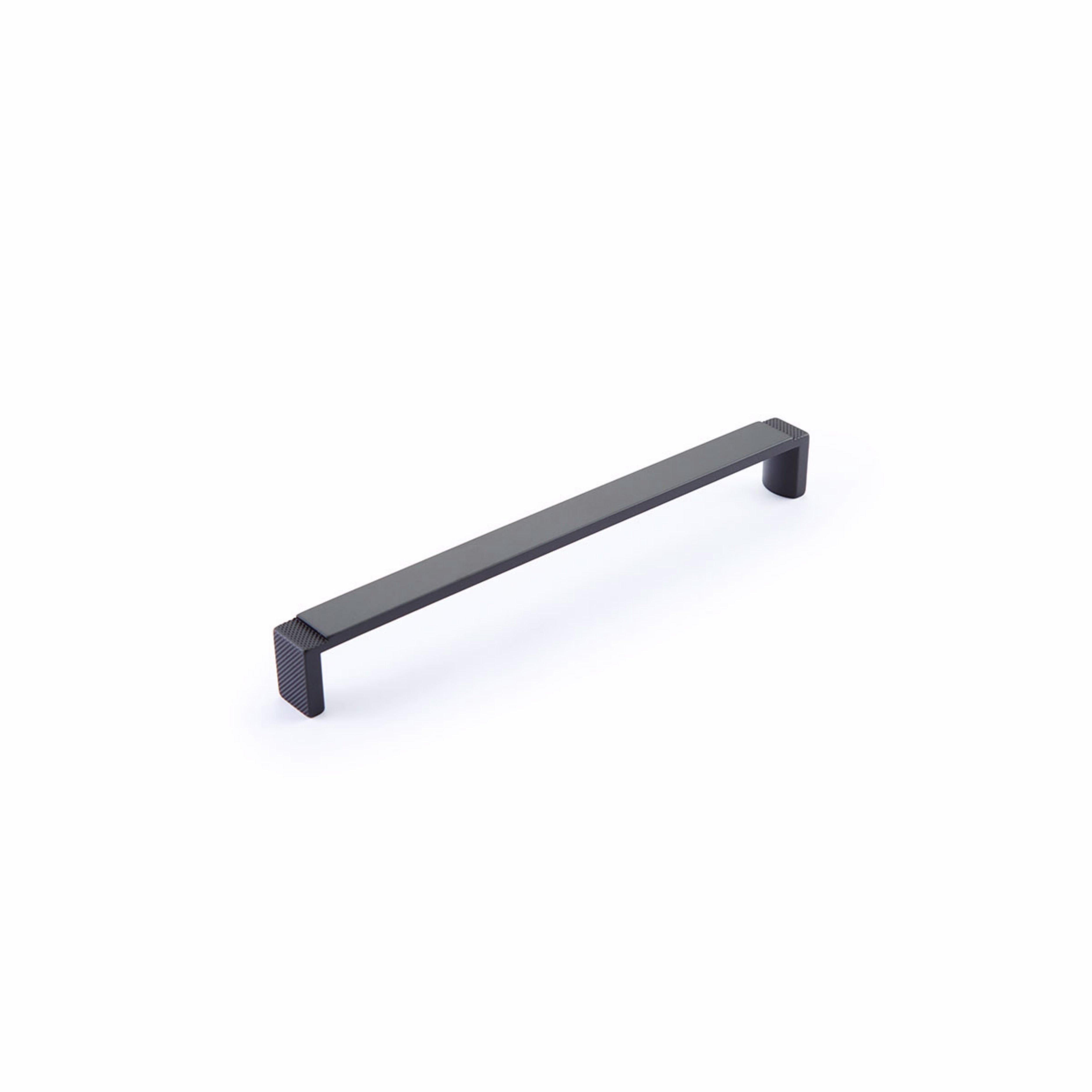 Schaub 20017-MB 7-1/2" Center to Center Quadrato Wide Cabinet Pull Signature Matte Black Finish Sparrow Supply