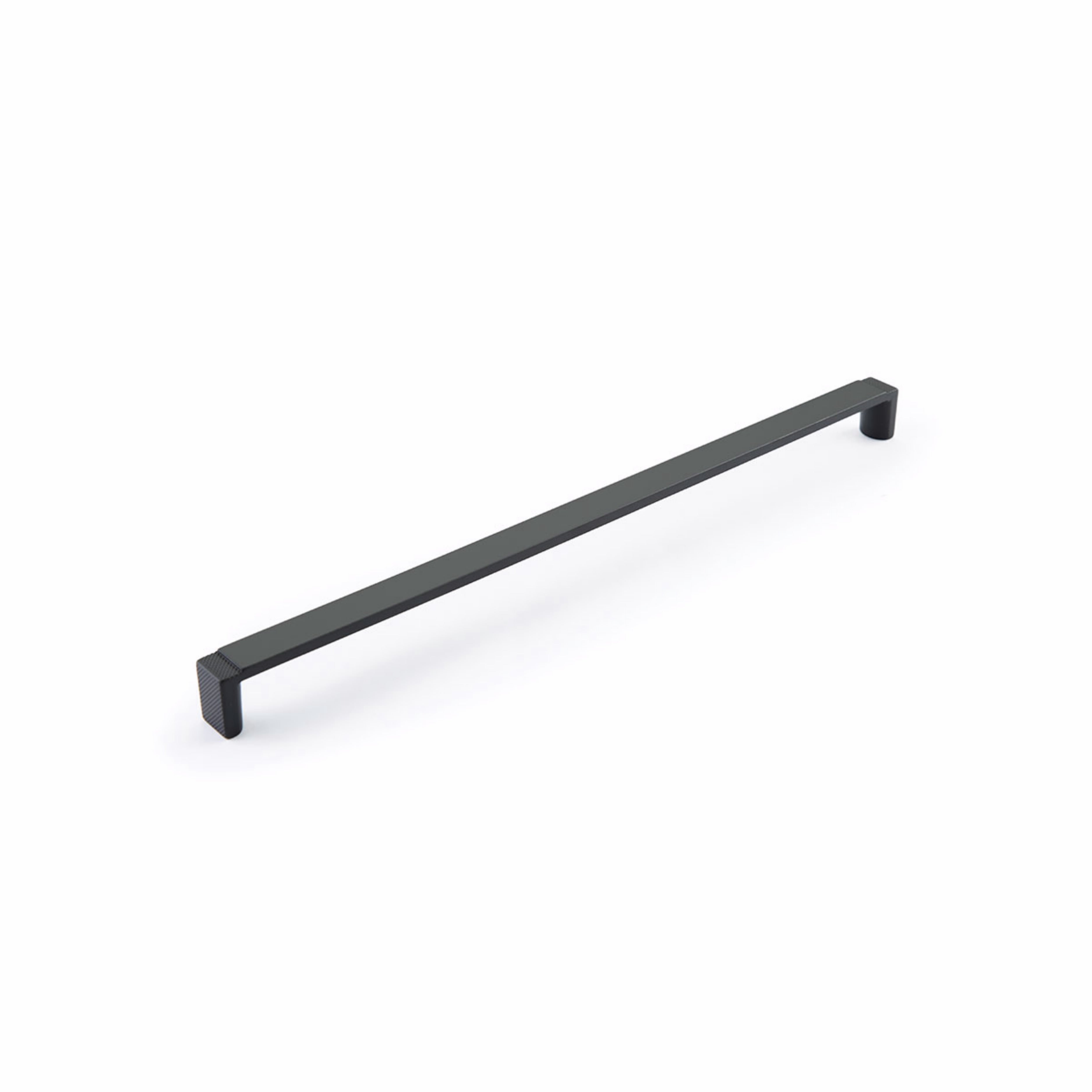 Schaub 20018-MB 12-5/8" Center to Center Quadrato Wide Cabinet Pull Signature Matte Black Finish Sparrow Supply