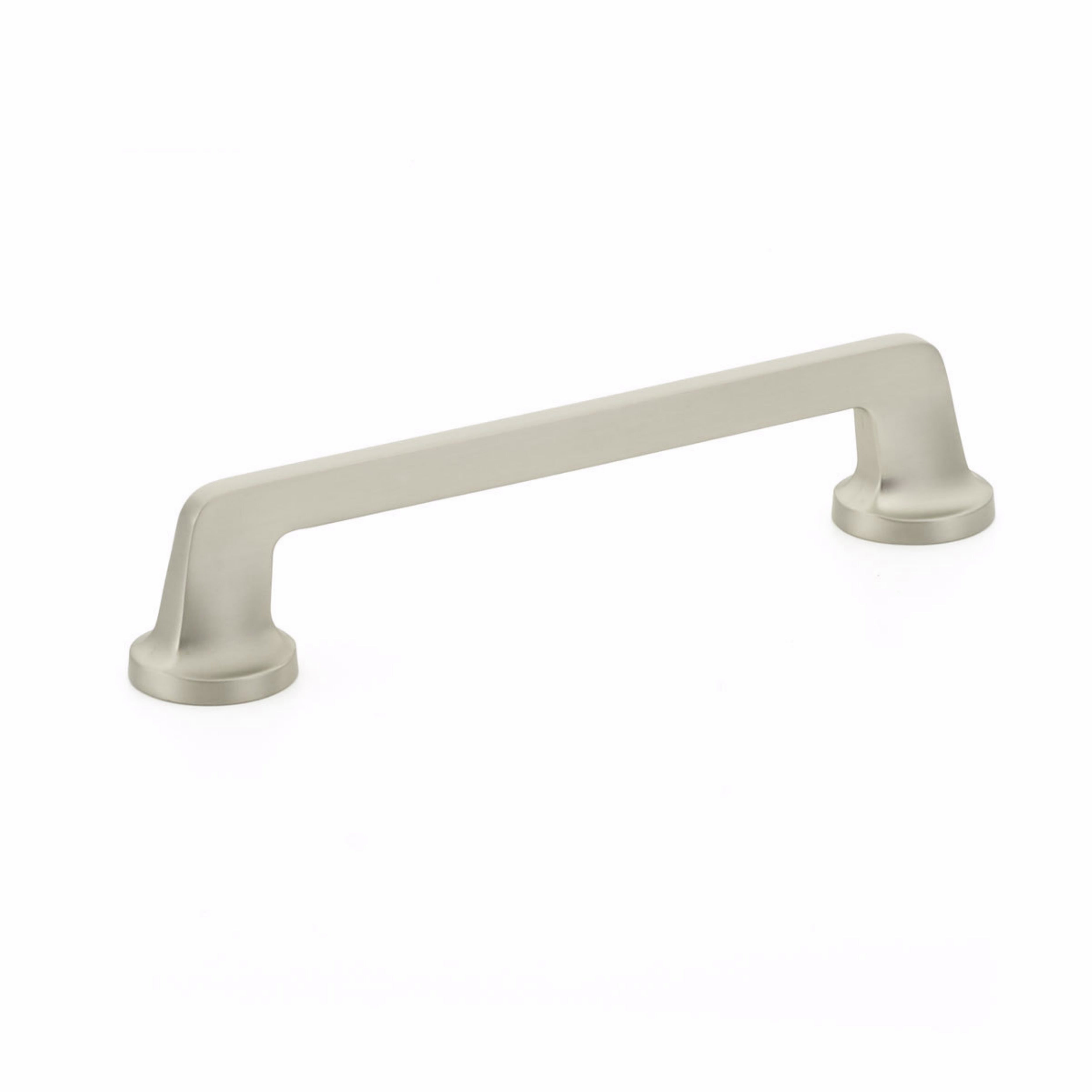 Schaub 202-15 6" Center to Center Northport Flat Cabinet Pull Satin Nickel Finish Sparrow Supply
