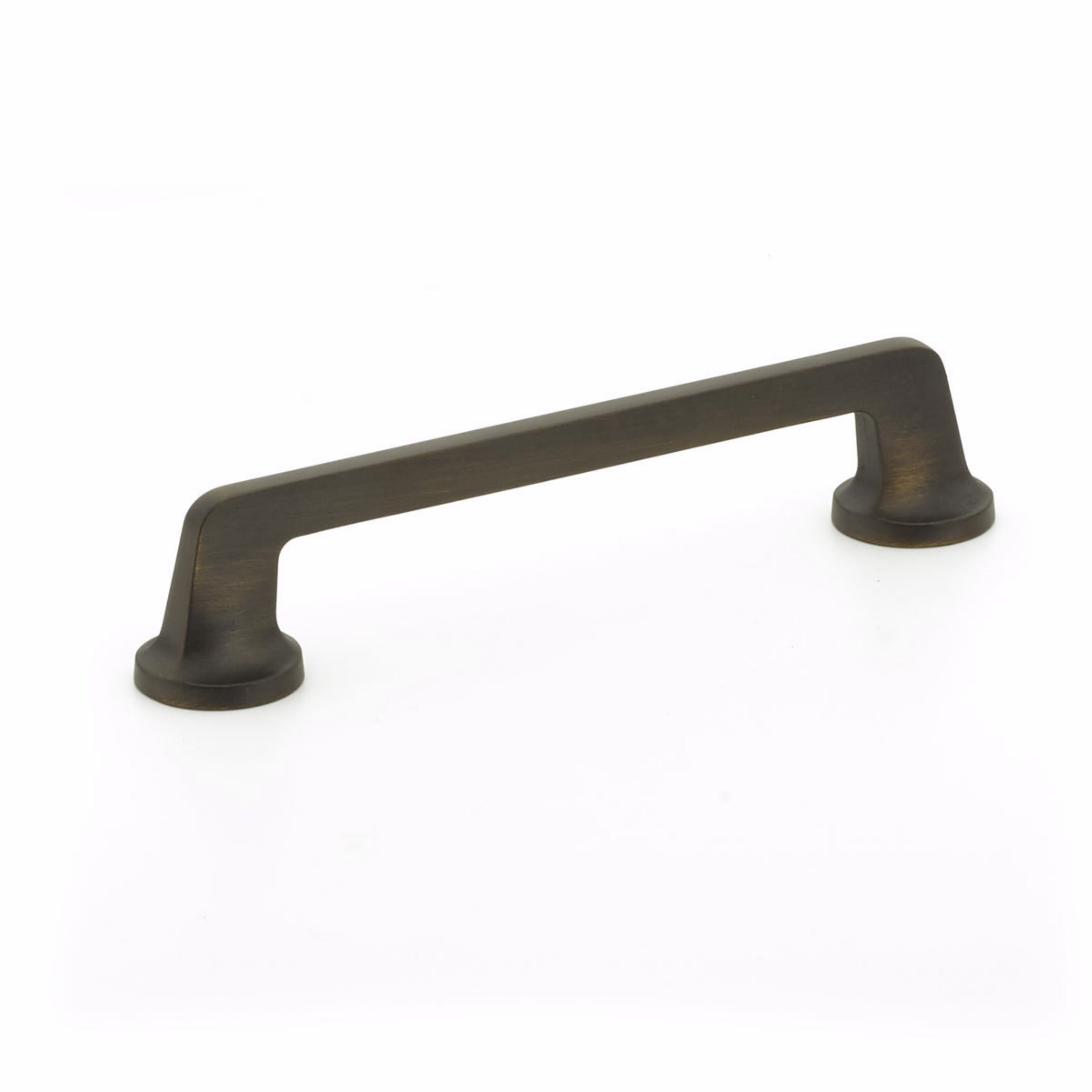 Schaub 202-ABZ 6" Center to Center Northport Flat Cabinet Pull Ancient Bronze Finish Sparrow Supply