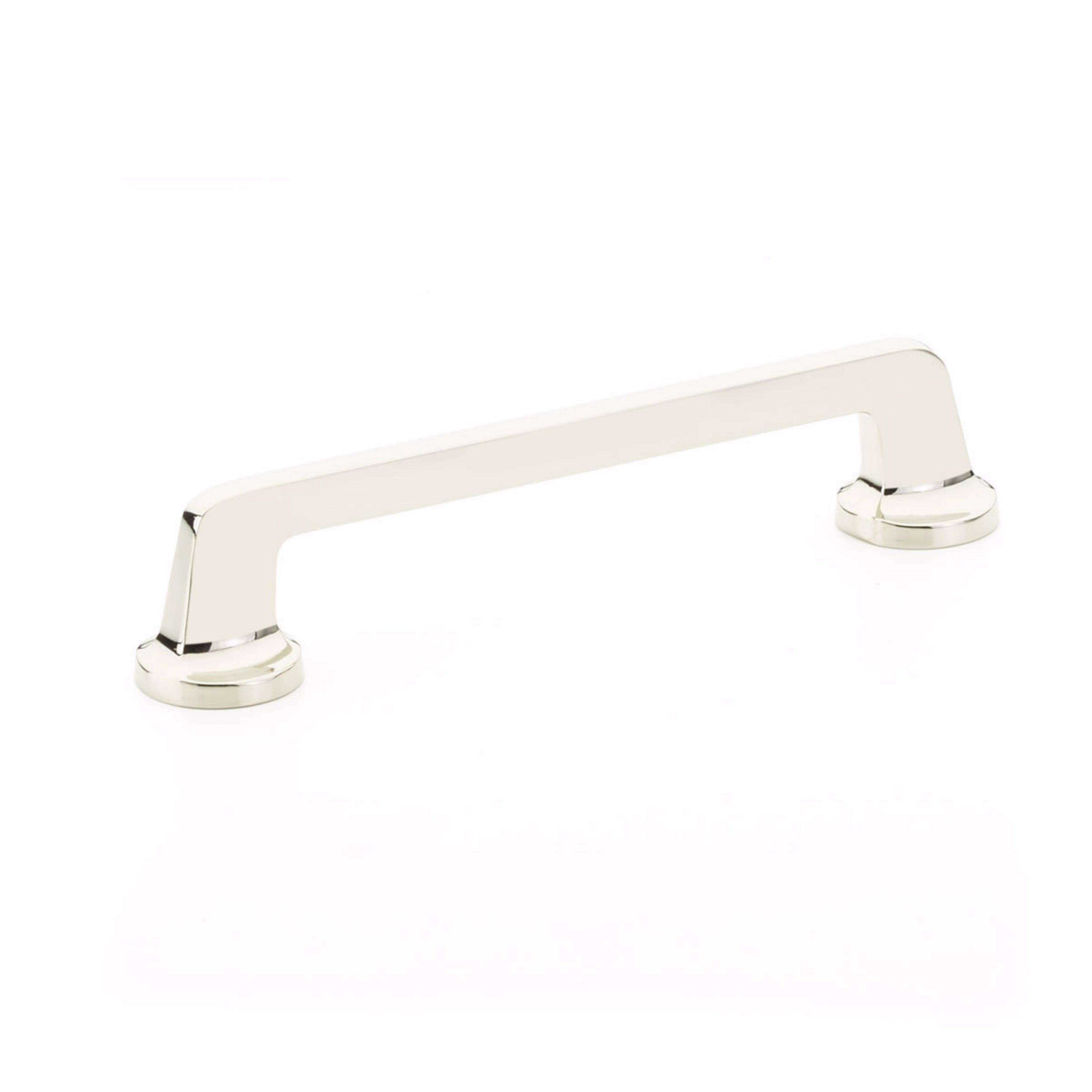 Schaub 202-PN 6" Center to Center Northport Flat Cabinet Pull Polished Nickel Finish Sparrow Supply