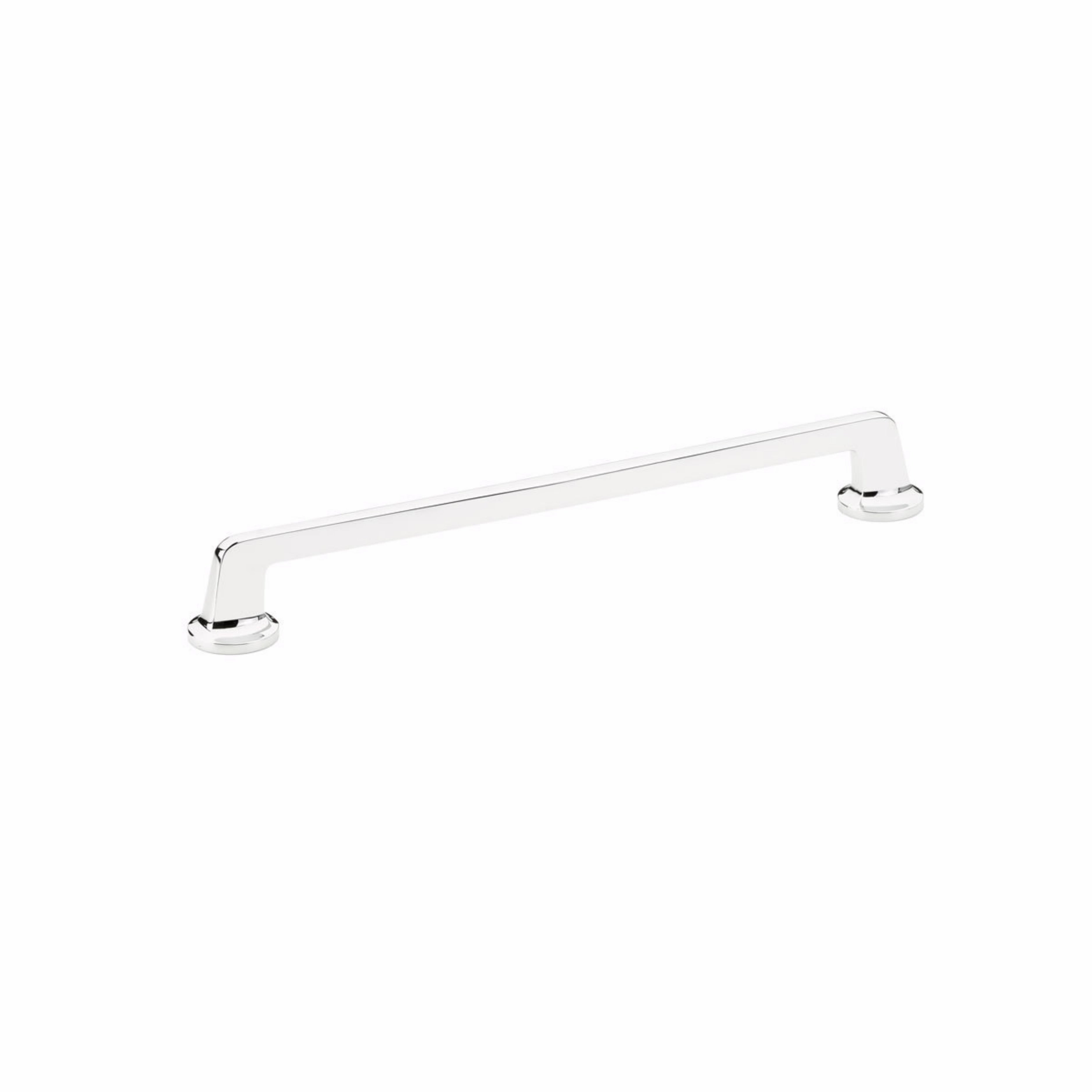 Schaub 203-26 10" Center to Center Northport Flat Cabinet Pull Polished Chrome Finish Sparrow Supply