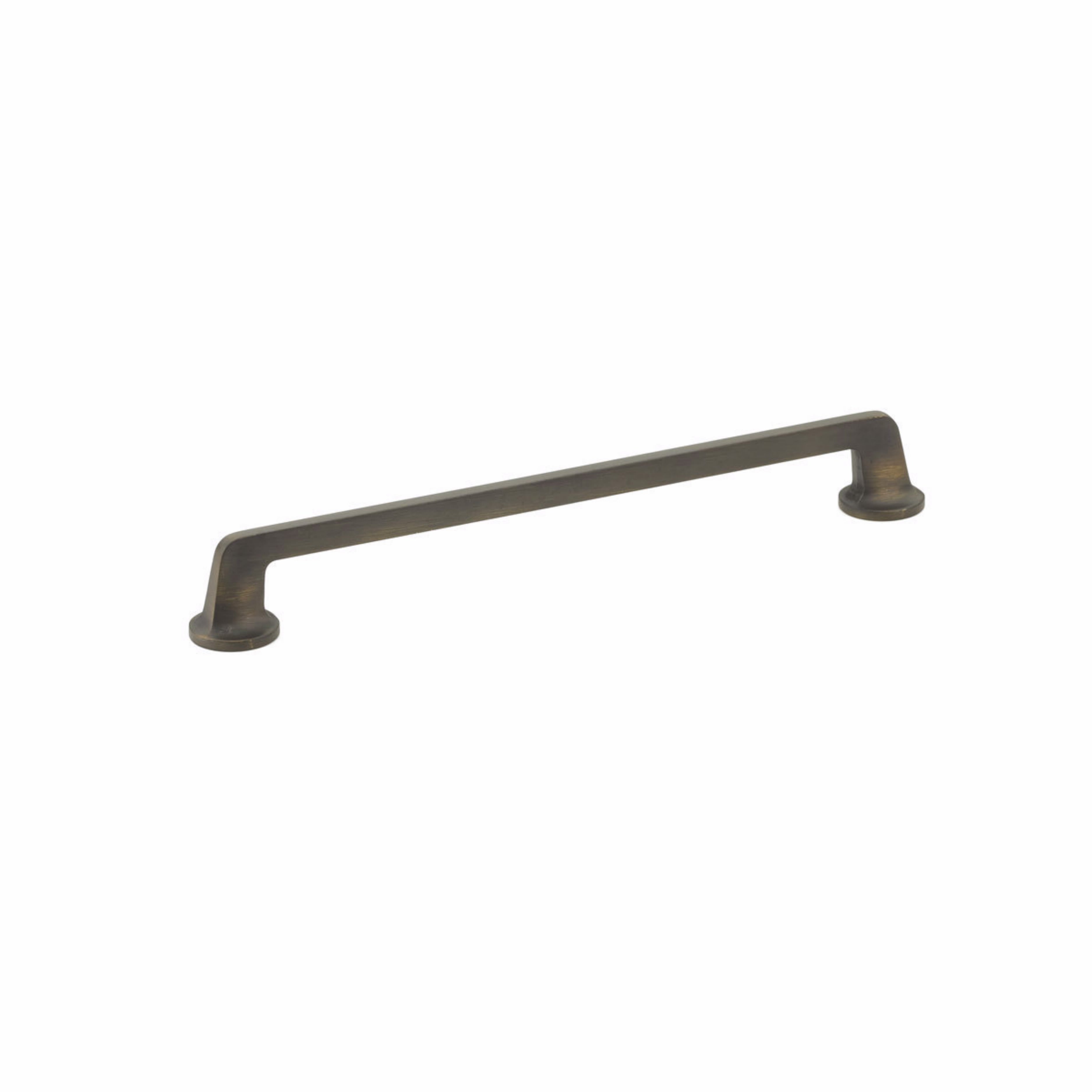 Schaub 203-ABZ 10" Center to Center Northport Flat Cabinet Pull Ancient Bronze Finish Sparrow Supply